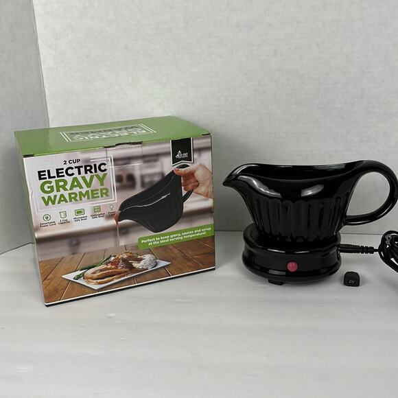 Eco Chef Electric Gravy Warmer 2 Cup Sauce Syrup Handle Drip-Less - Picture 2 of 9